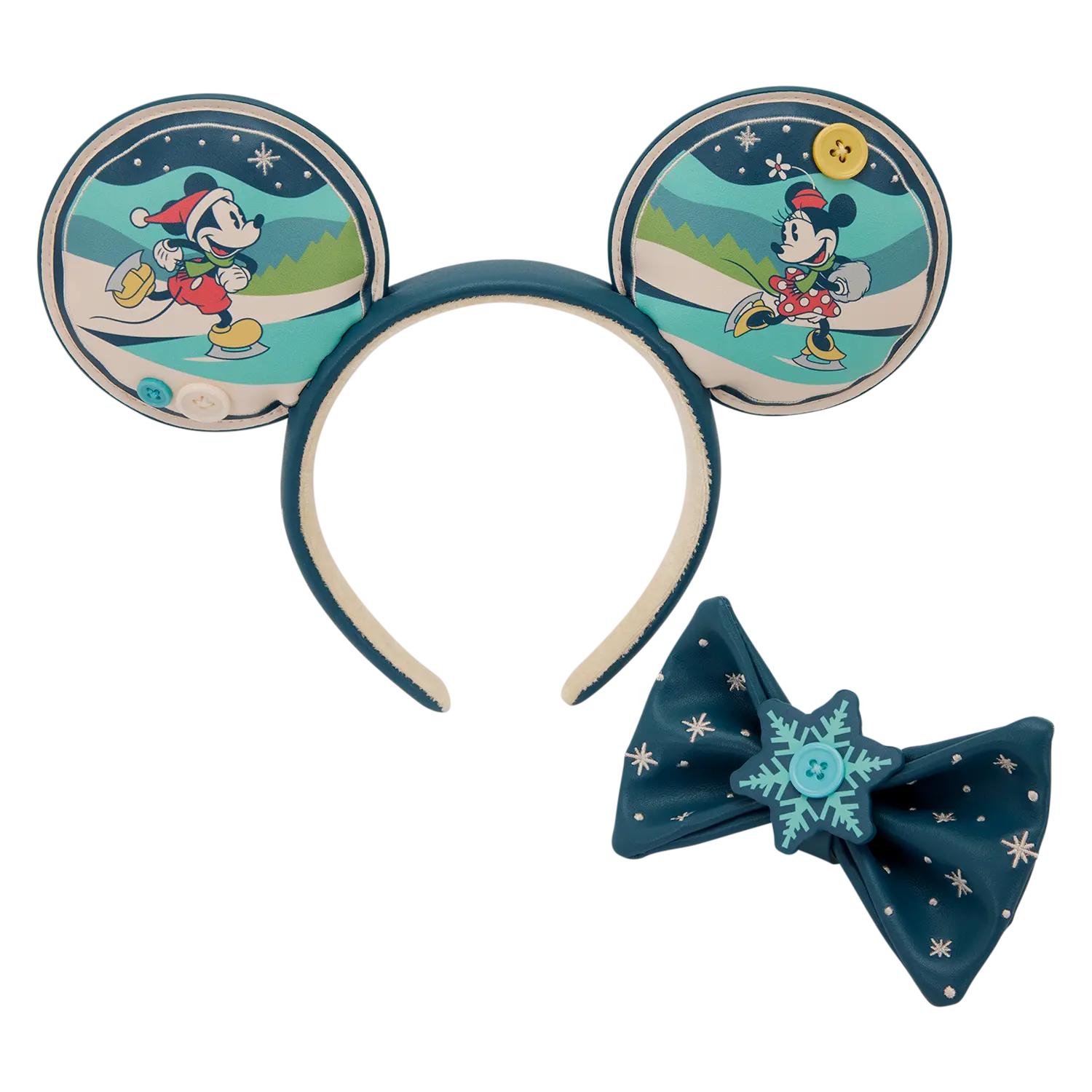 Mickey & Minnie Holiday Ear Headband - Image 7