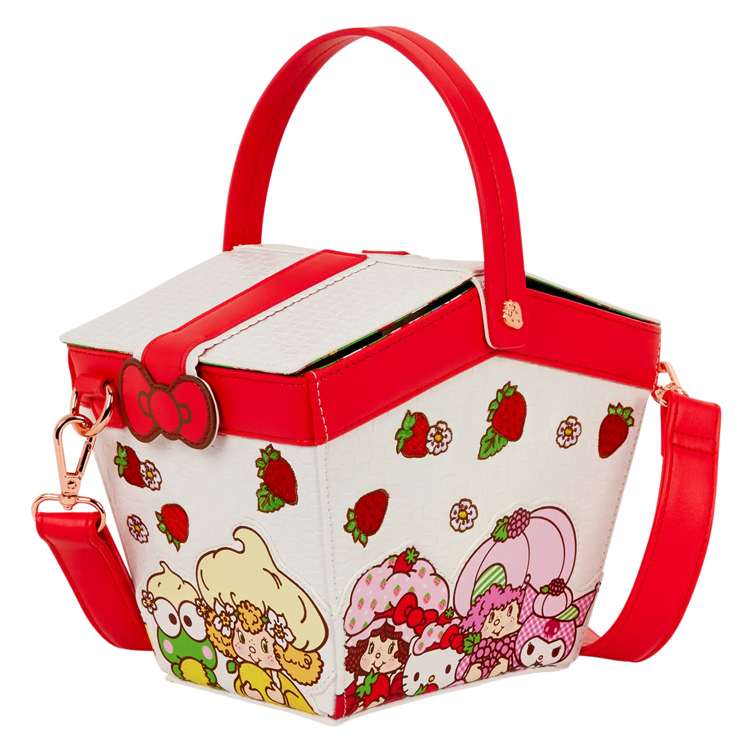 Sanrio Hello Kitty & Friends x Strawberry Shortcake Scented Figural Basket Crossbody Bag - Image 5