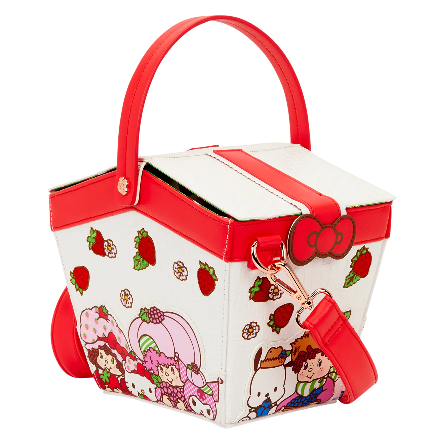 Sanrio Hello Kitty & Friends x Strawberry Shortcake Scented Figural Basket Crossbody Bag - Image 4