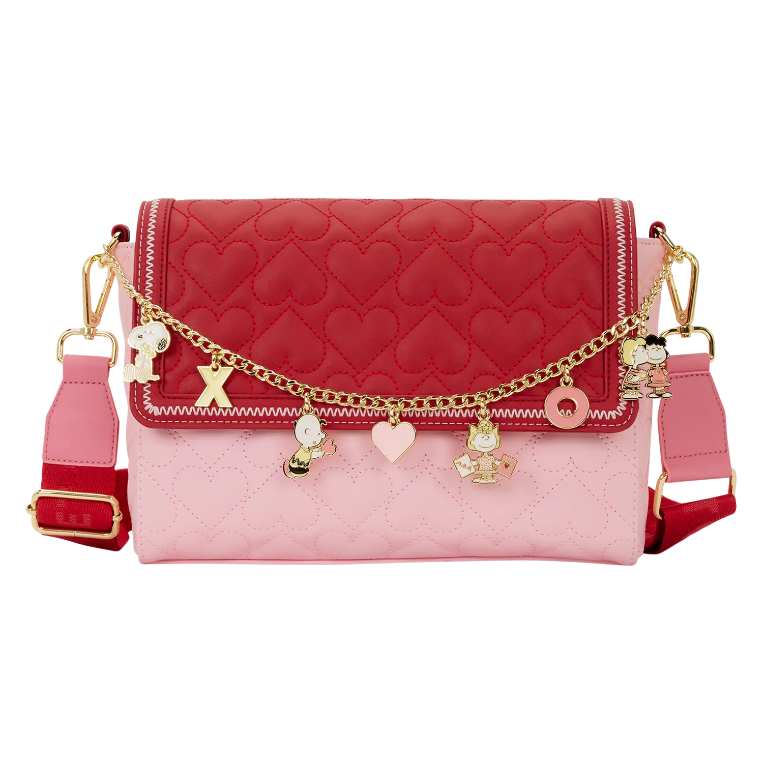 Peanuts Snoopy Valentine's Day Charm Crossbody Bag