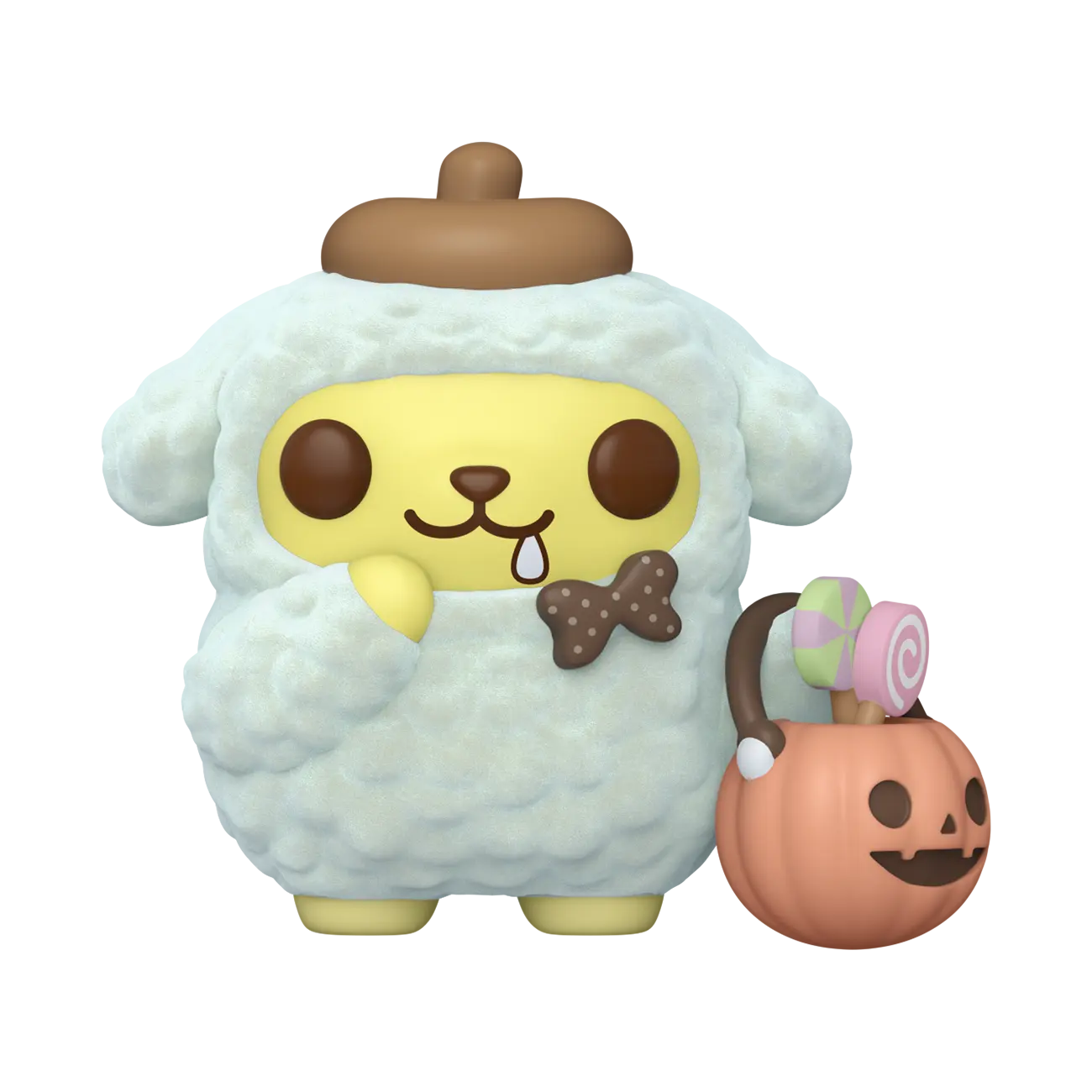 Pop! Pompompurin with Pumpkin Bucket (Flocked)