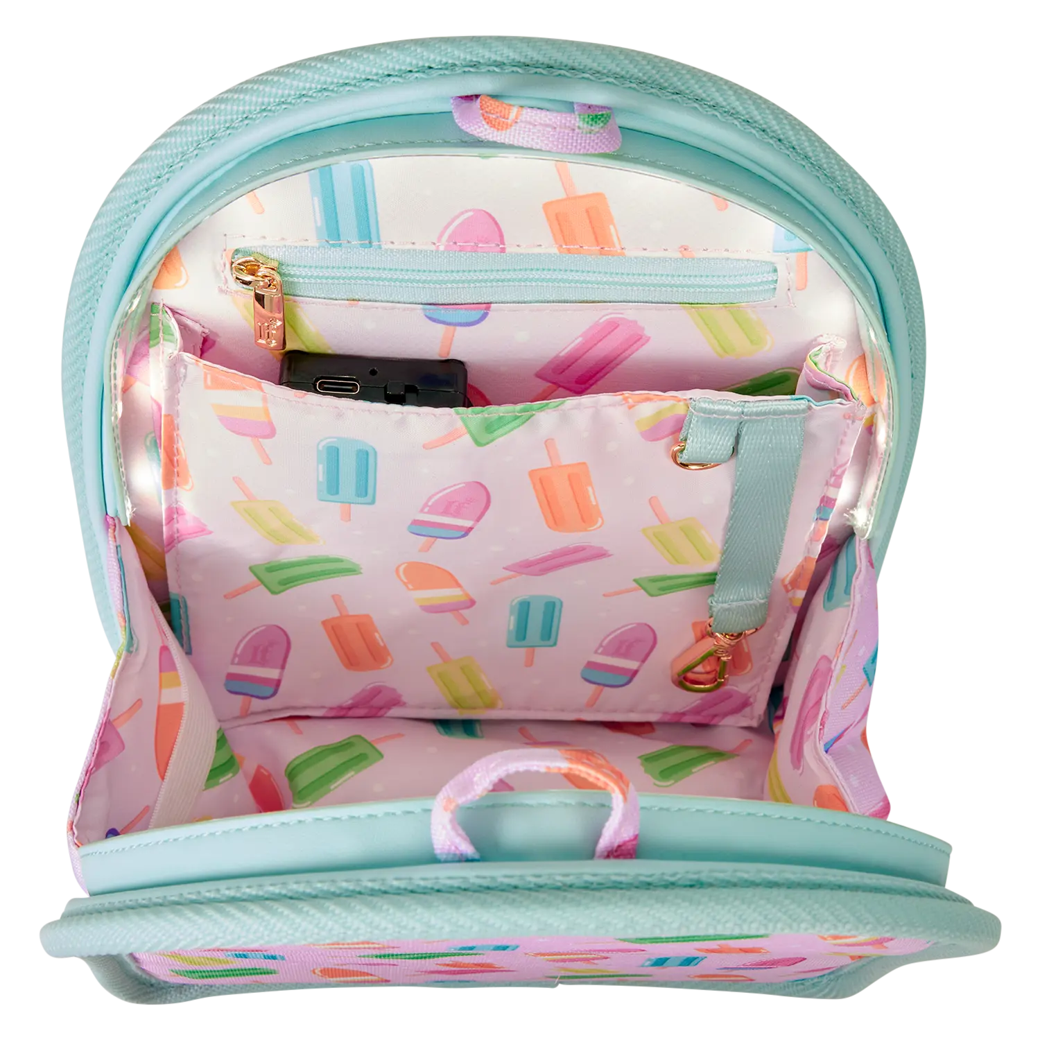Loungefly Popsicle Light-Up Mini Backpack Bag Organizer Insert - Image 4