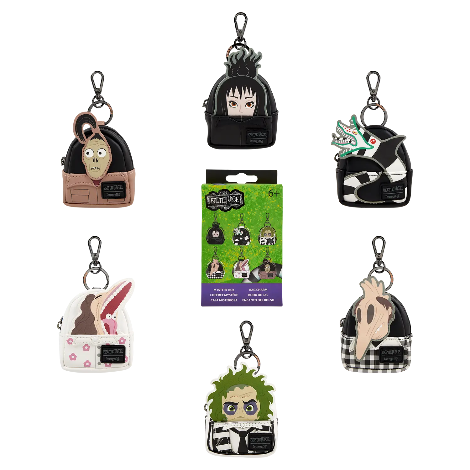 Beetlejuice Exclusive Cosplay Mystery Mini Backpack Keychain Charm
