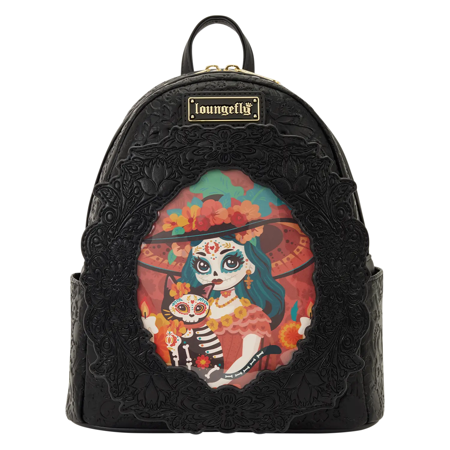 Loungefly Día de los Muertos La Catrina Photo Insert Mini Backpack