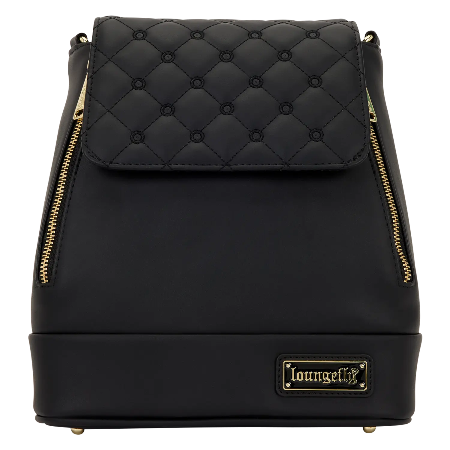 Loungefly The Lilly Black Convertible Mini Backpack & Crossbody Pin Trader Bag