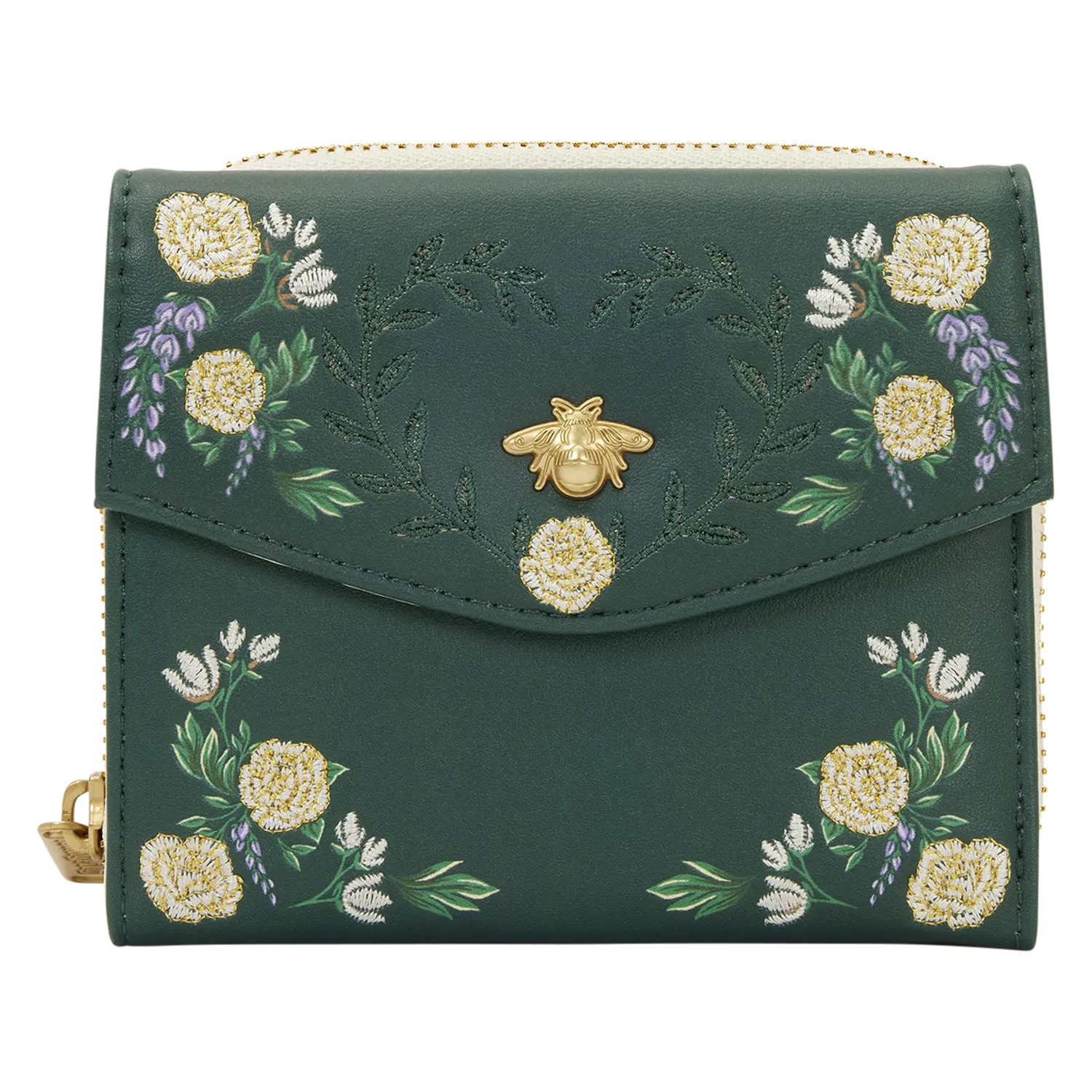 Bridgerton Floral Zip Around Wallet