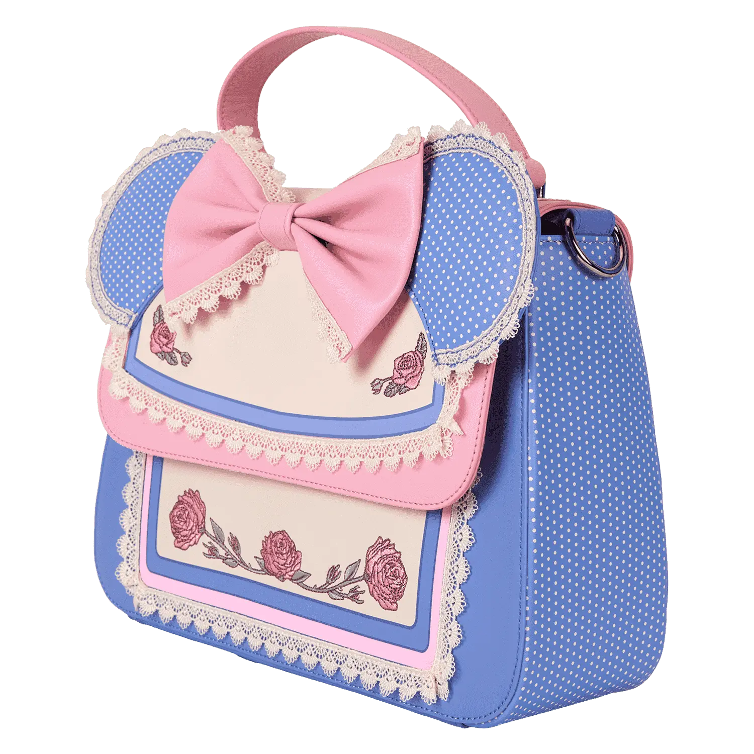 Minnie Mouse Floral and Lace Crossbody Bag - Image 4