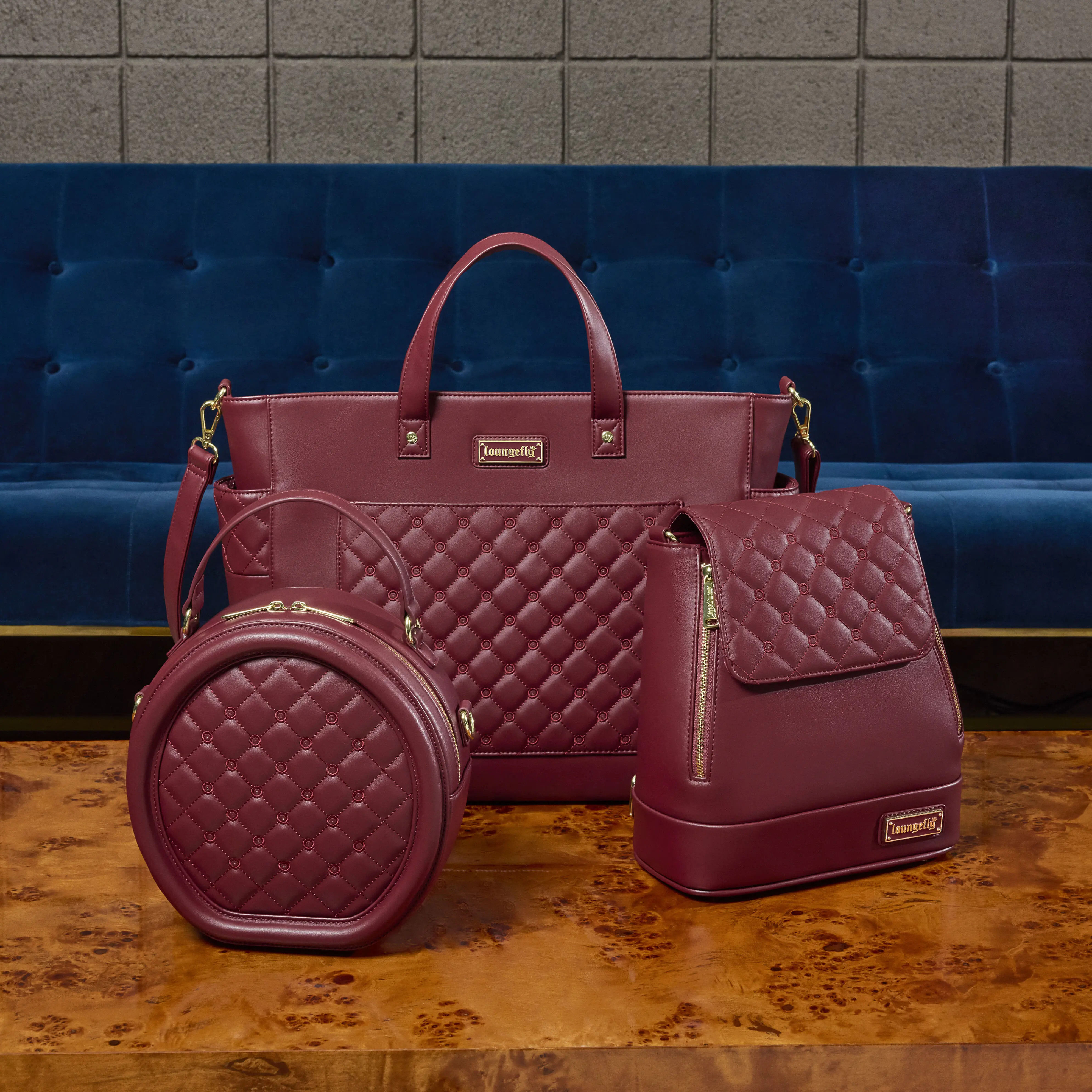 Loungefly The Lilly Red Convertible Mini Backpack & Crossbody Pin Trader Bag - Image 6