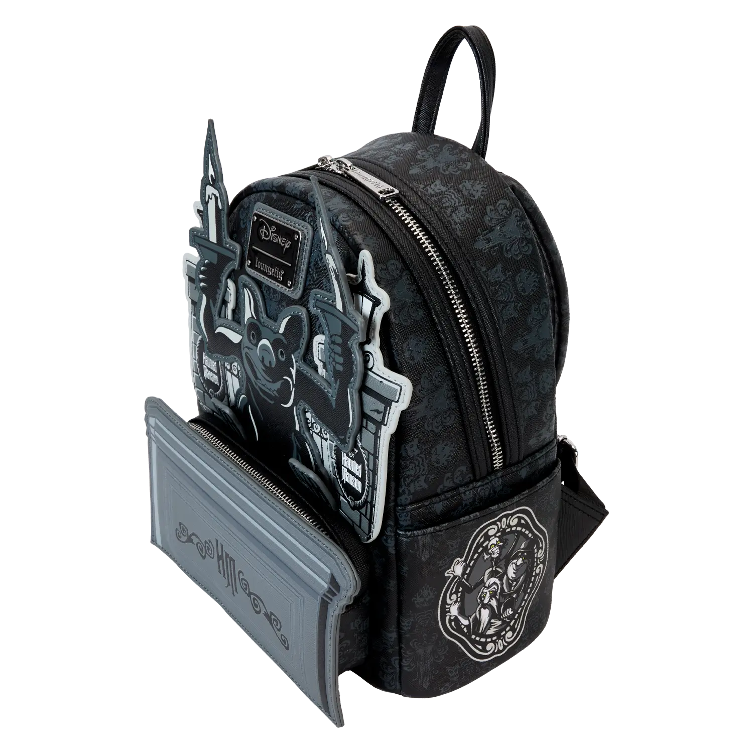 The Haunted Mansion Gargoyle Wallpaper Light Up Glow Mini Backpack - Image 7