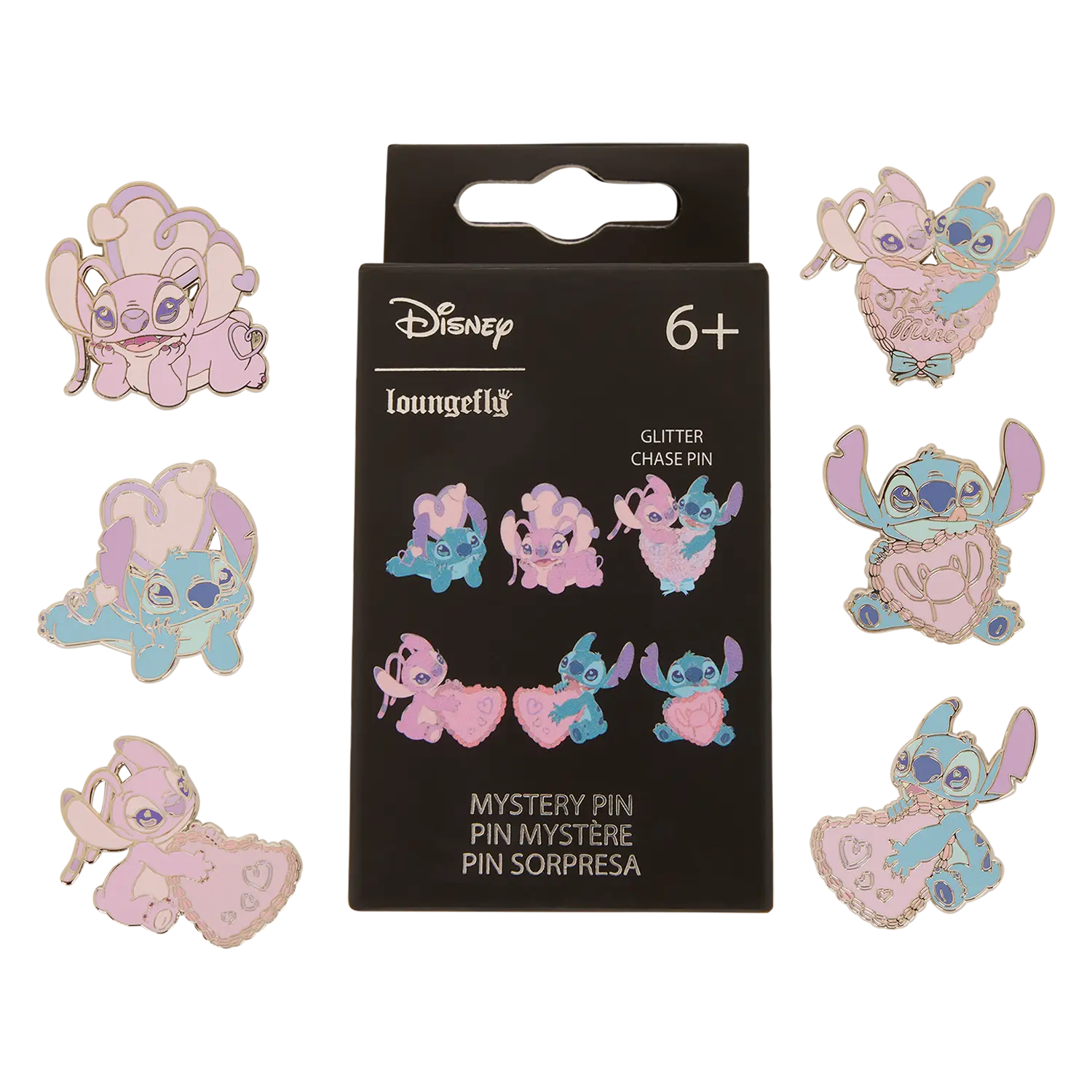 Stitch & Angel Be Mine Mystery Box Pin