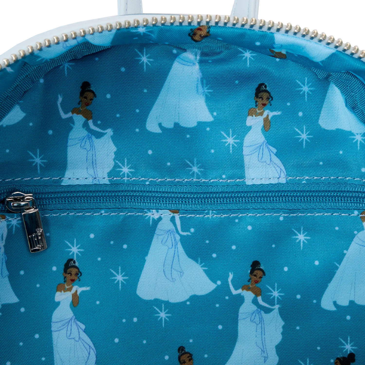 The Princess and the Frog Tiana Blue Gown Glitter Cosplay Mini Backpack - Image 5