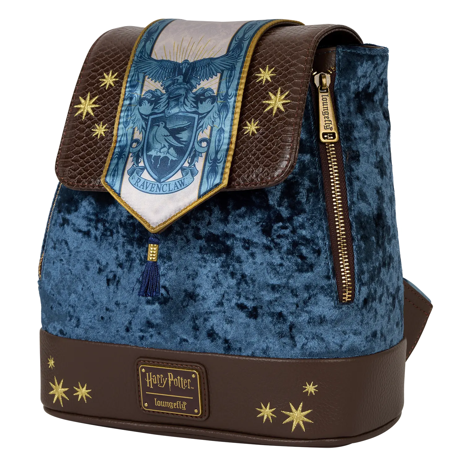 Exclusive Harry Potter Ravenclaw Banner Velvet Mini Backpack - Image 3