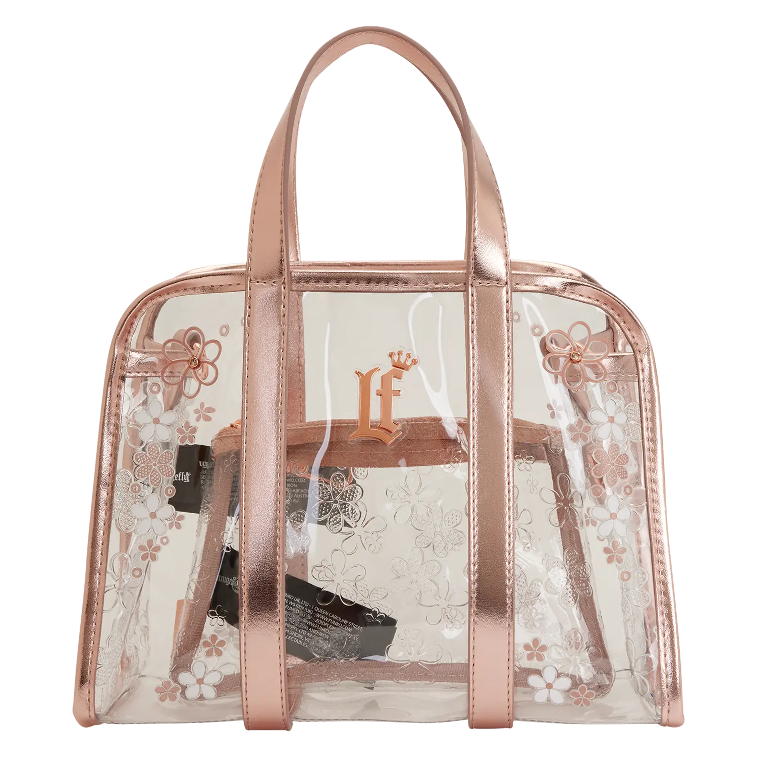 Loungefly Clear Floral Crossbody Bag with Coin Bag