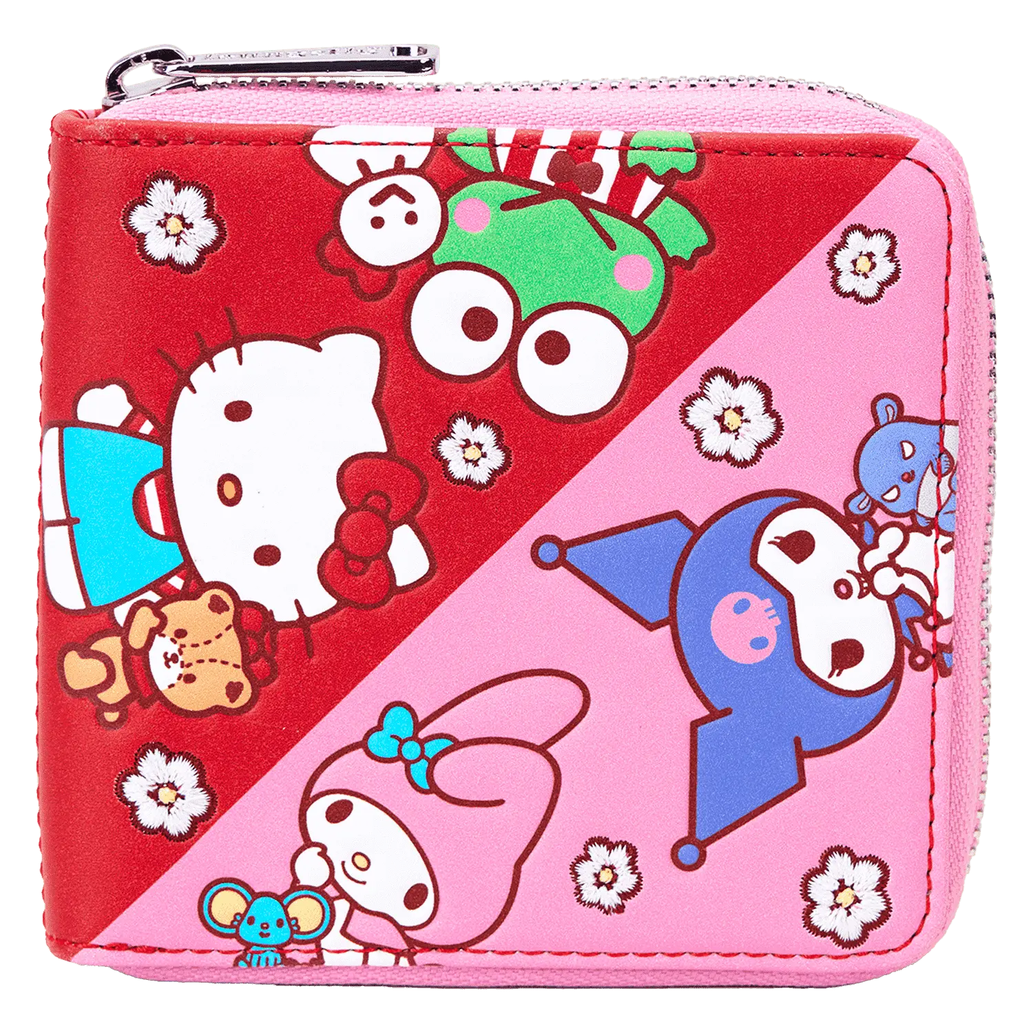 Sanrio Hello Kitty & Friends Color Block Zip Around Wallet