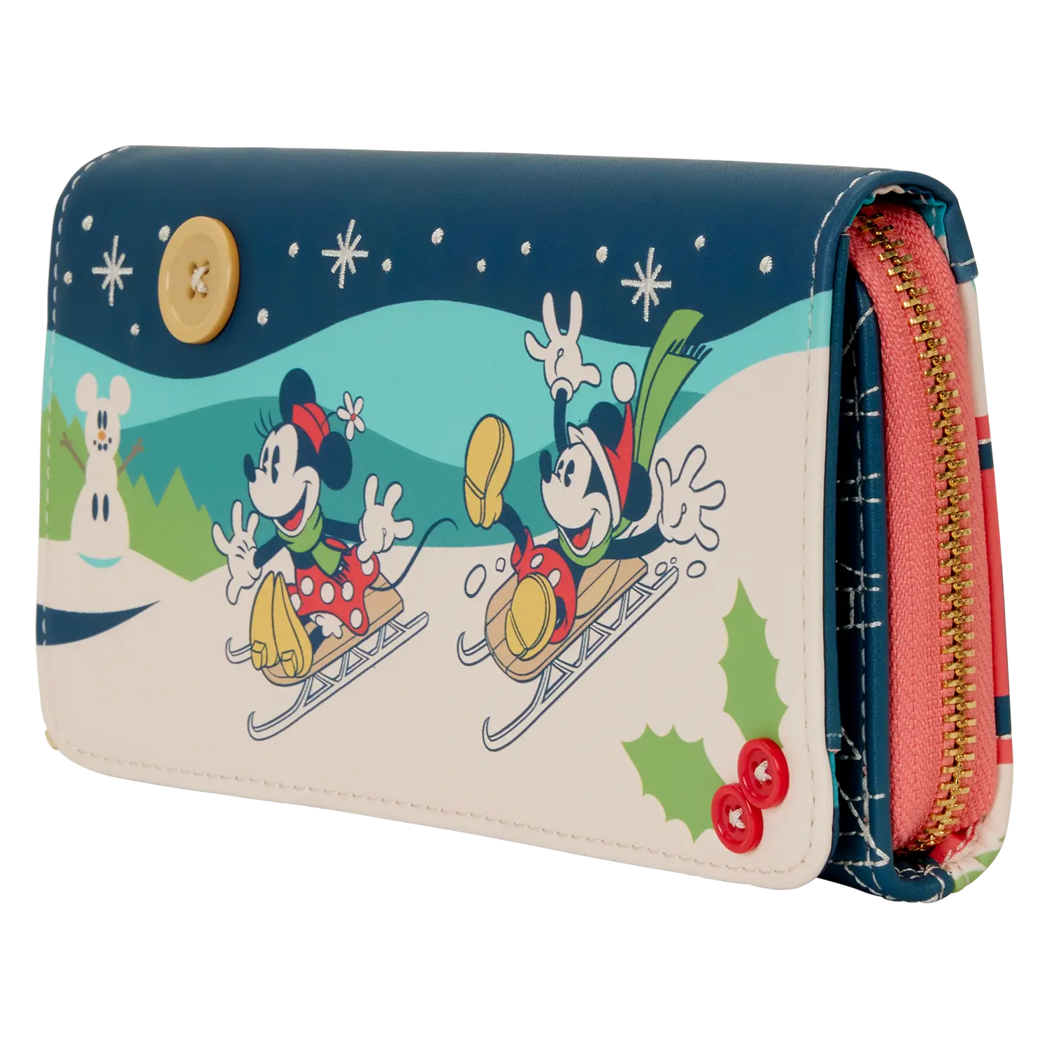 Mickey & Minnie Holiday Wristlet Wallet - Image 4