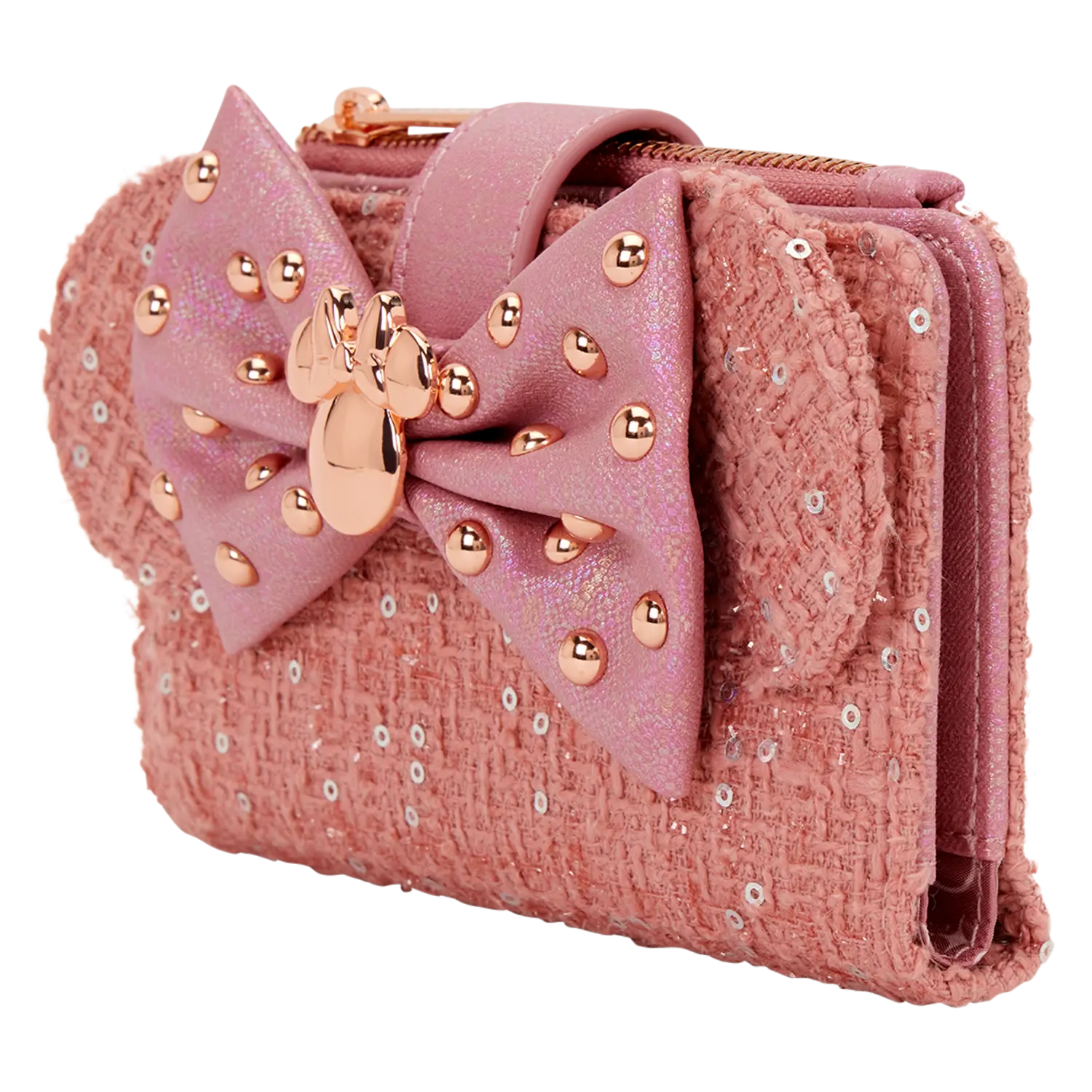Minnie Mouse Exclusive Glitter Tweed Flap Wallet - Image 3