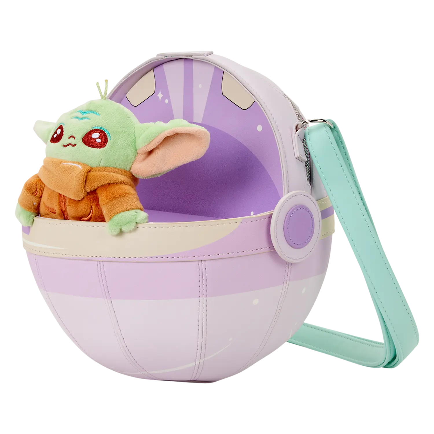 The Mandalorian Grogu Figural Pod Plush Crossbody Bag - Image 5