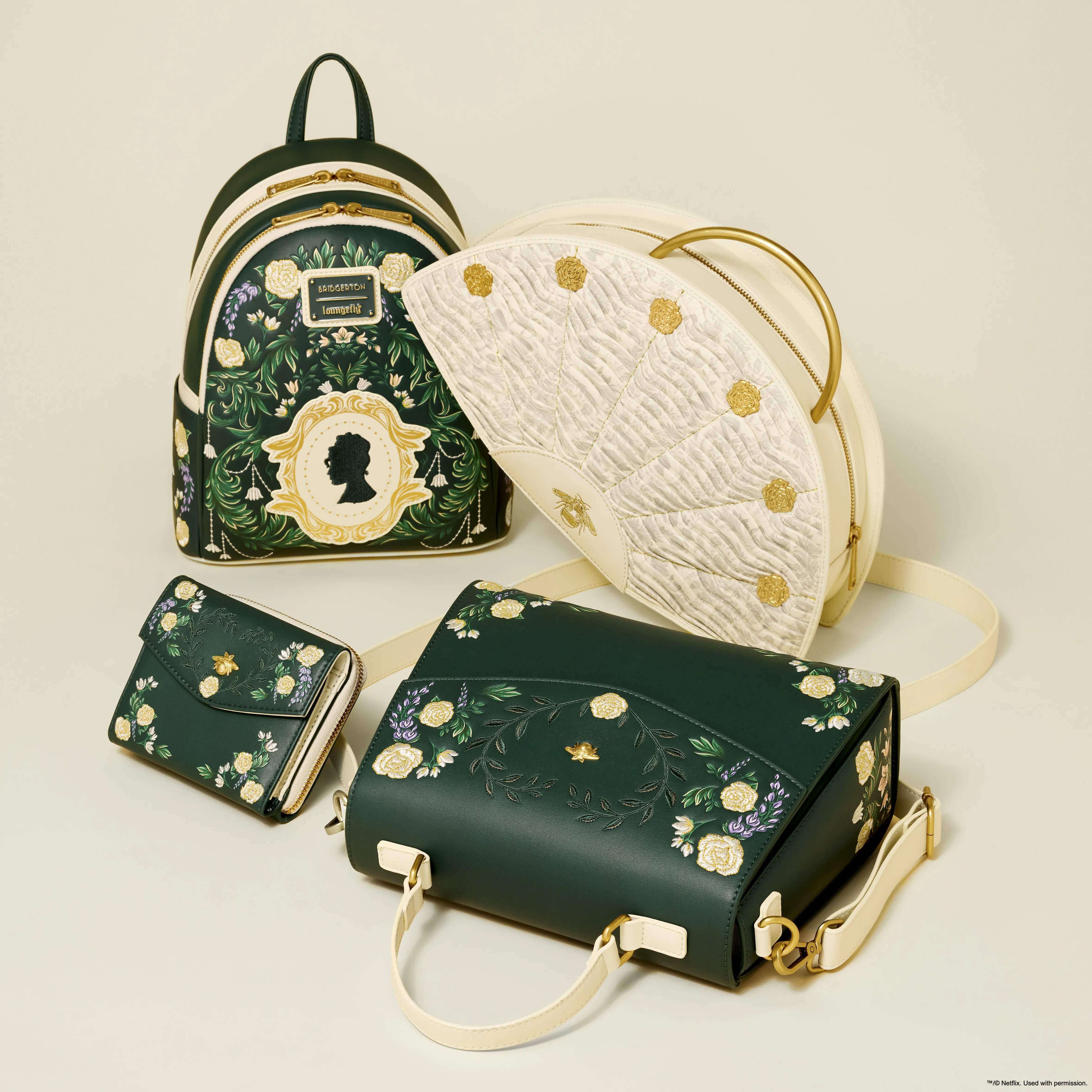 Bridgerton Floral Zip Around Wallet - Image 3