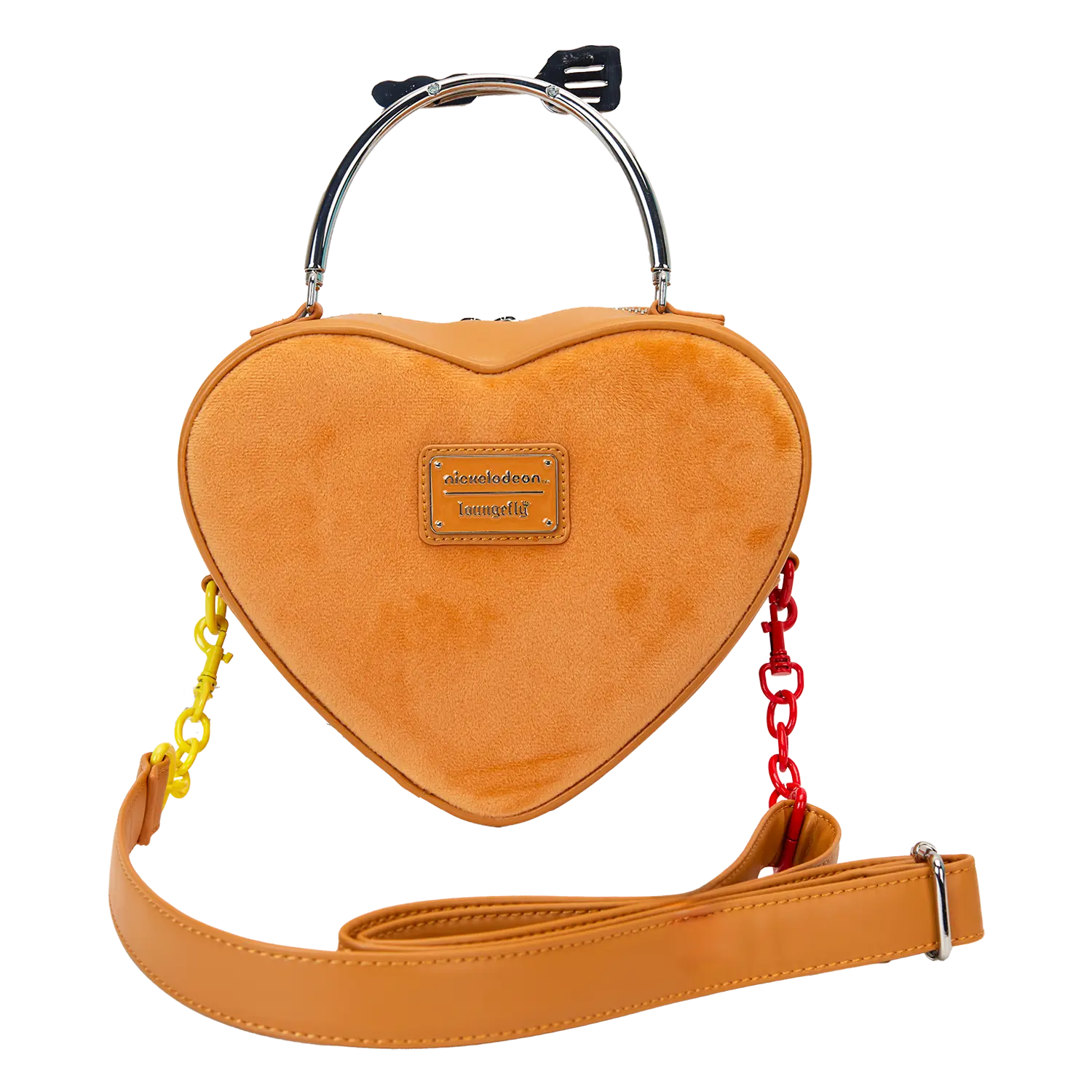 SpongeBob SquarePants Krabby Patty Plush Heart Figural Crossbody Bag - Image 7