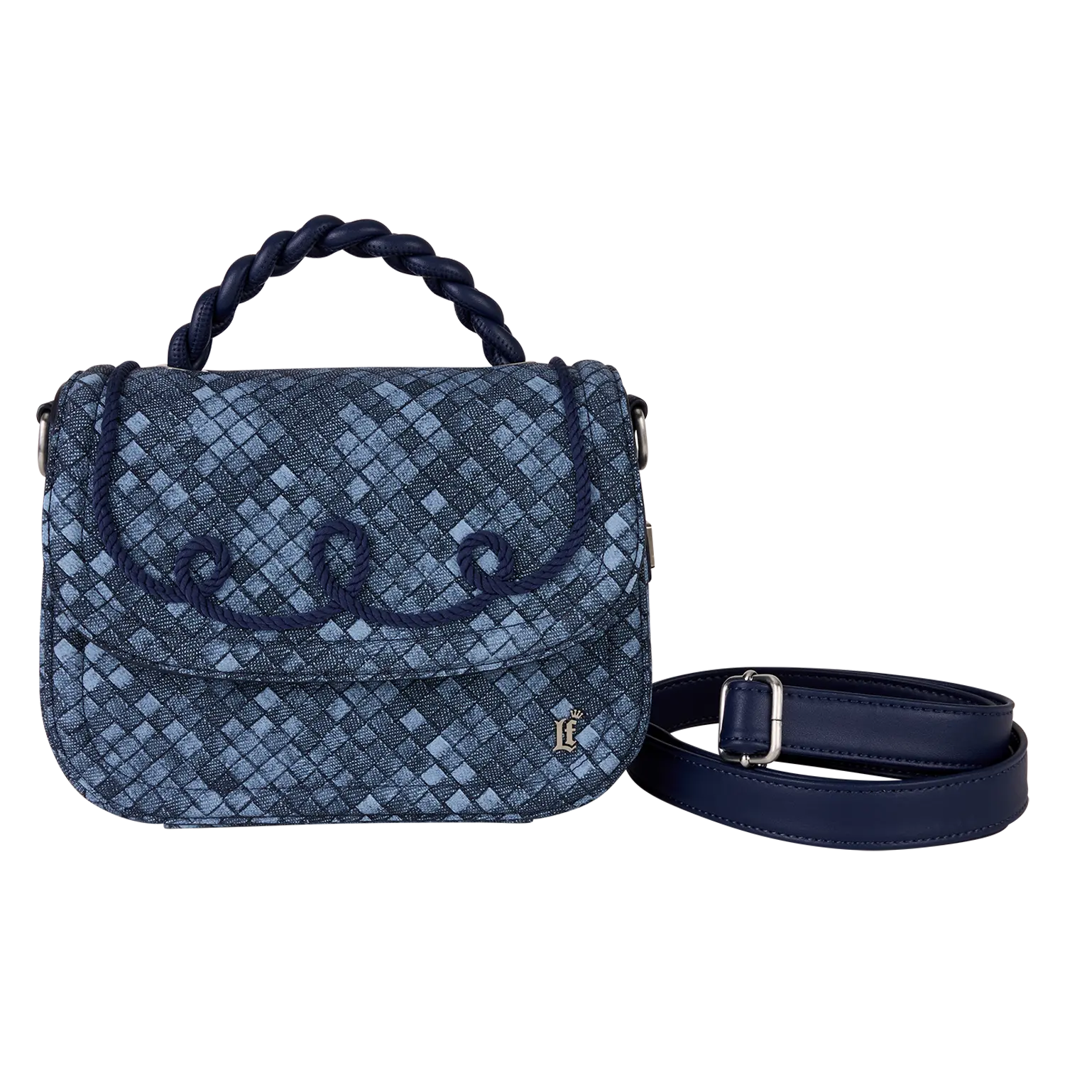 Loungefly Blue Checkered Crossbody Bag