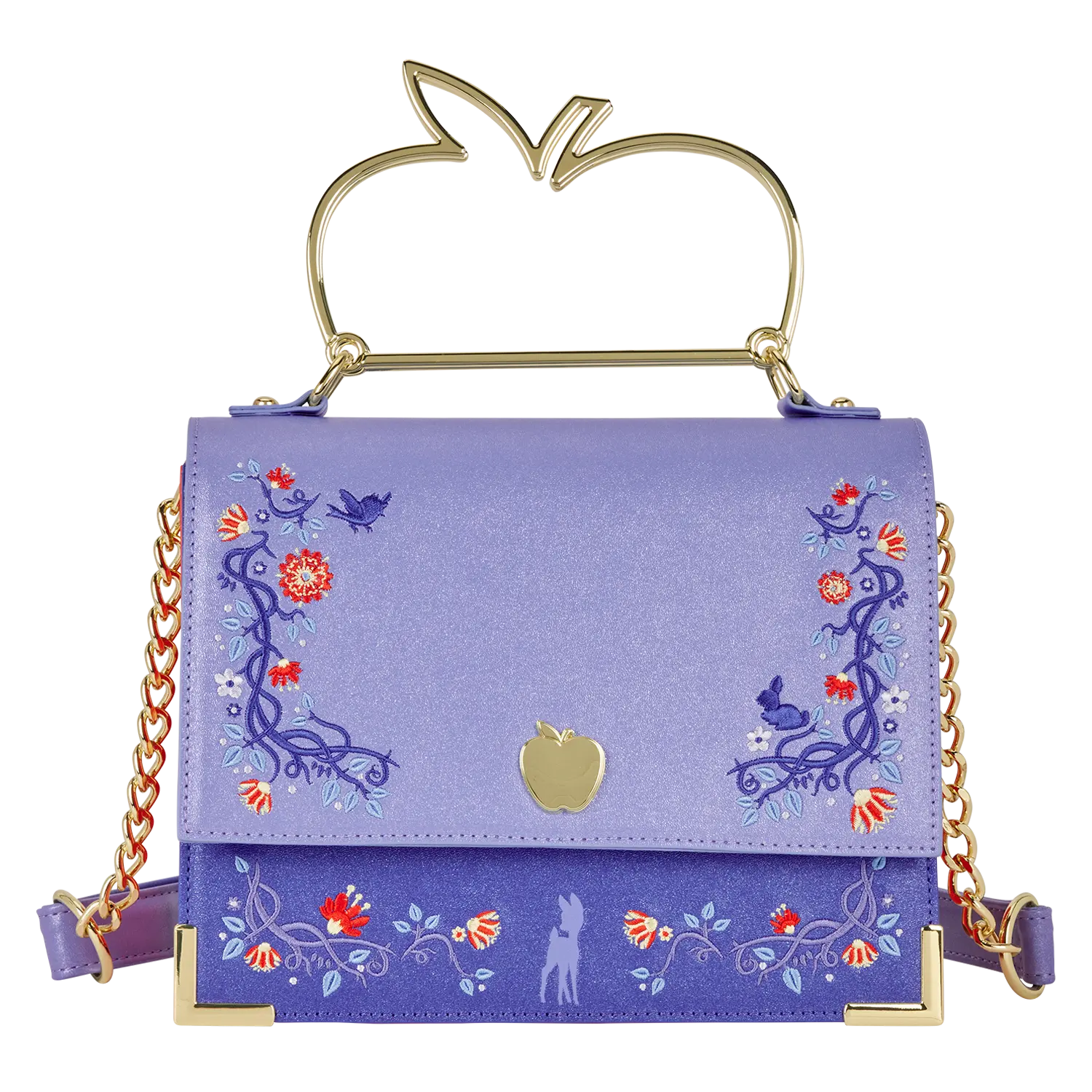 Snow White Shimmer Crossbody Bag