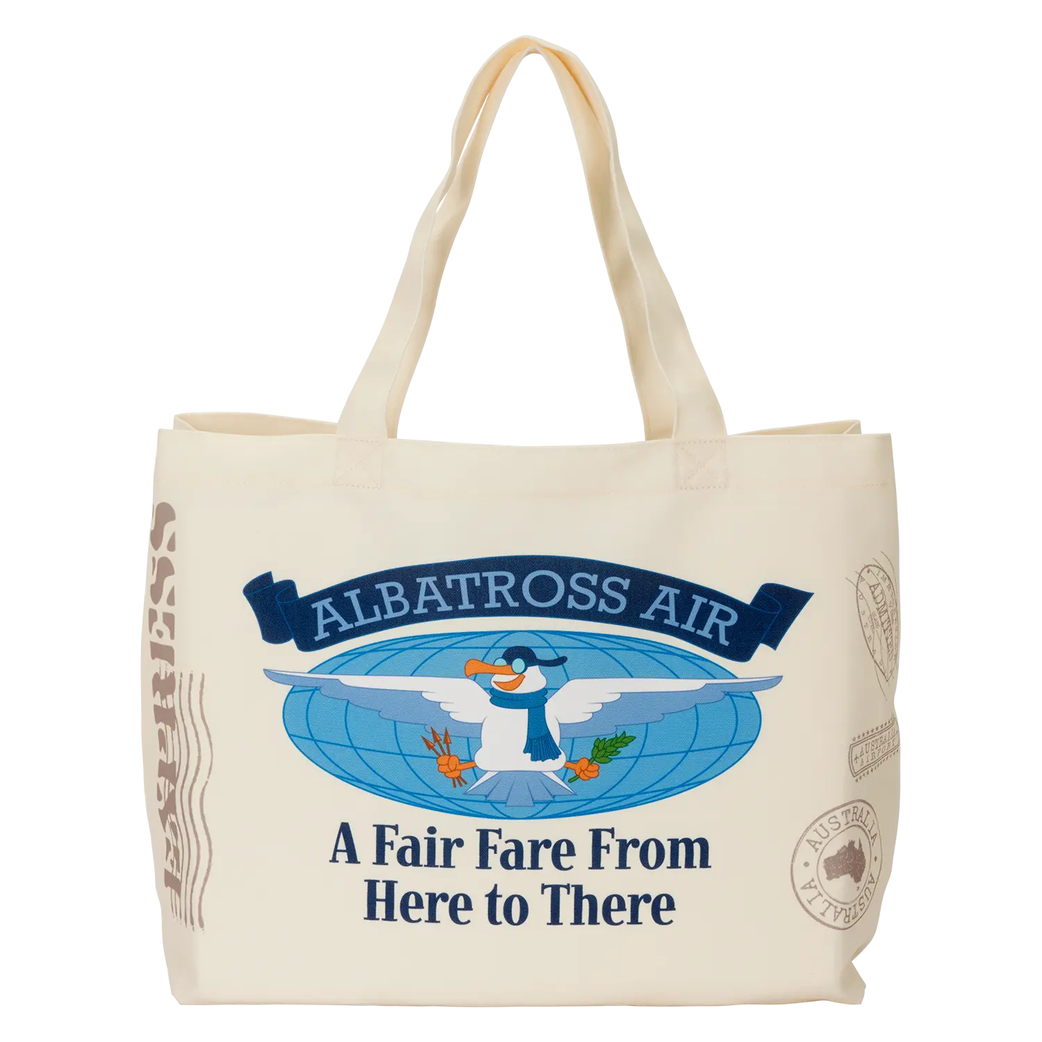 The Rescuers Down Under Albatross Air Oversized Canvas Tote Bag