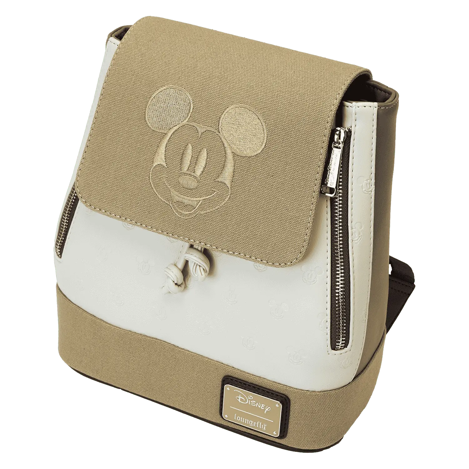 Mickey & Friends Canvas All-Over Print Drawstring Bucket Mini Backpack - Image 5