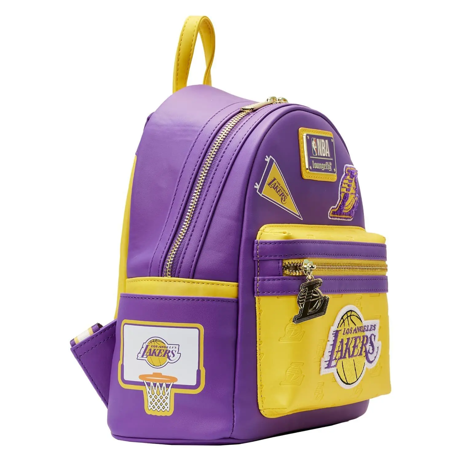 NBA Los Angeles Lakers Patch Icons Mini Backpack - Image 7