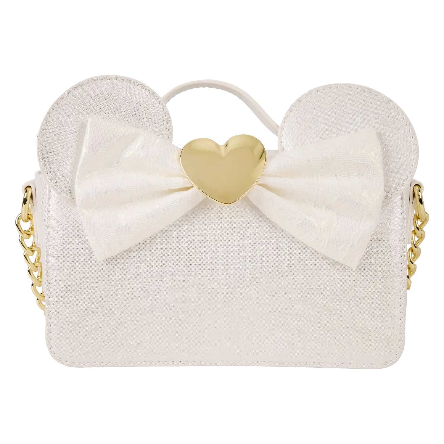 Minnie Mouse Iridescent Lace Wedding Crossbody Bag